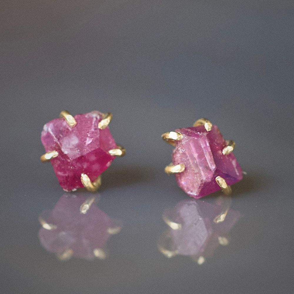 Ruby Small Stone Studs