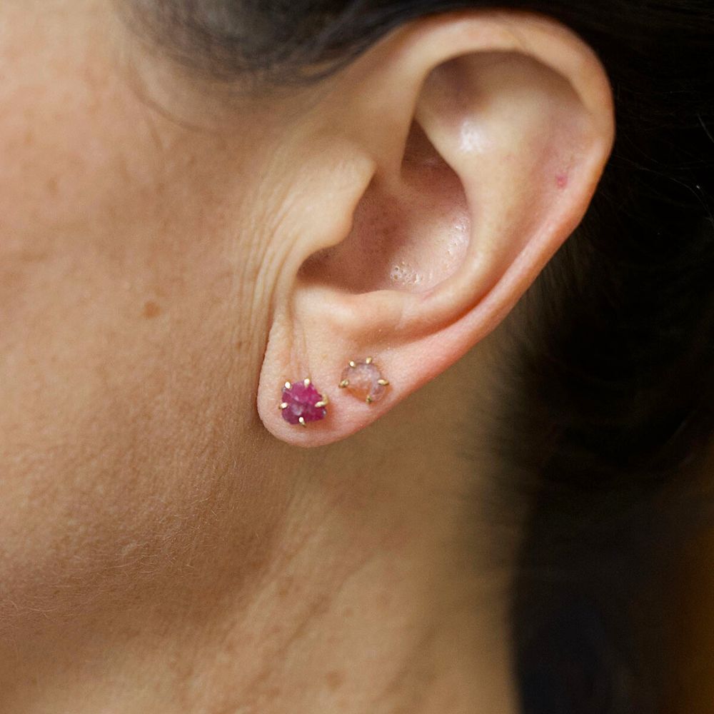 Ruby Small Stone Studs