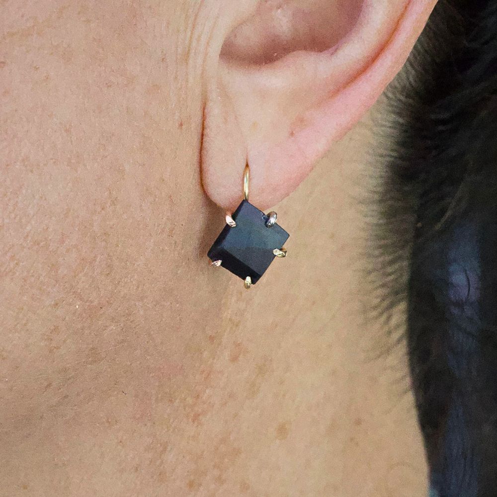 Spectrolite (High Quality Labradorite from Finland) Hook Earrings