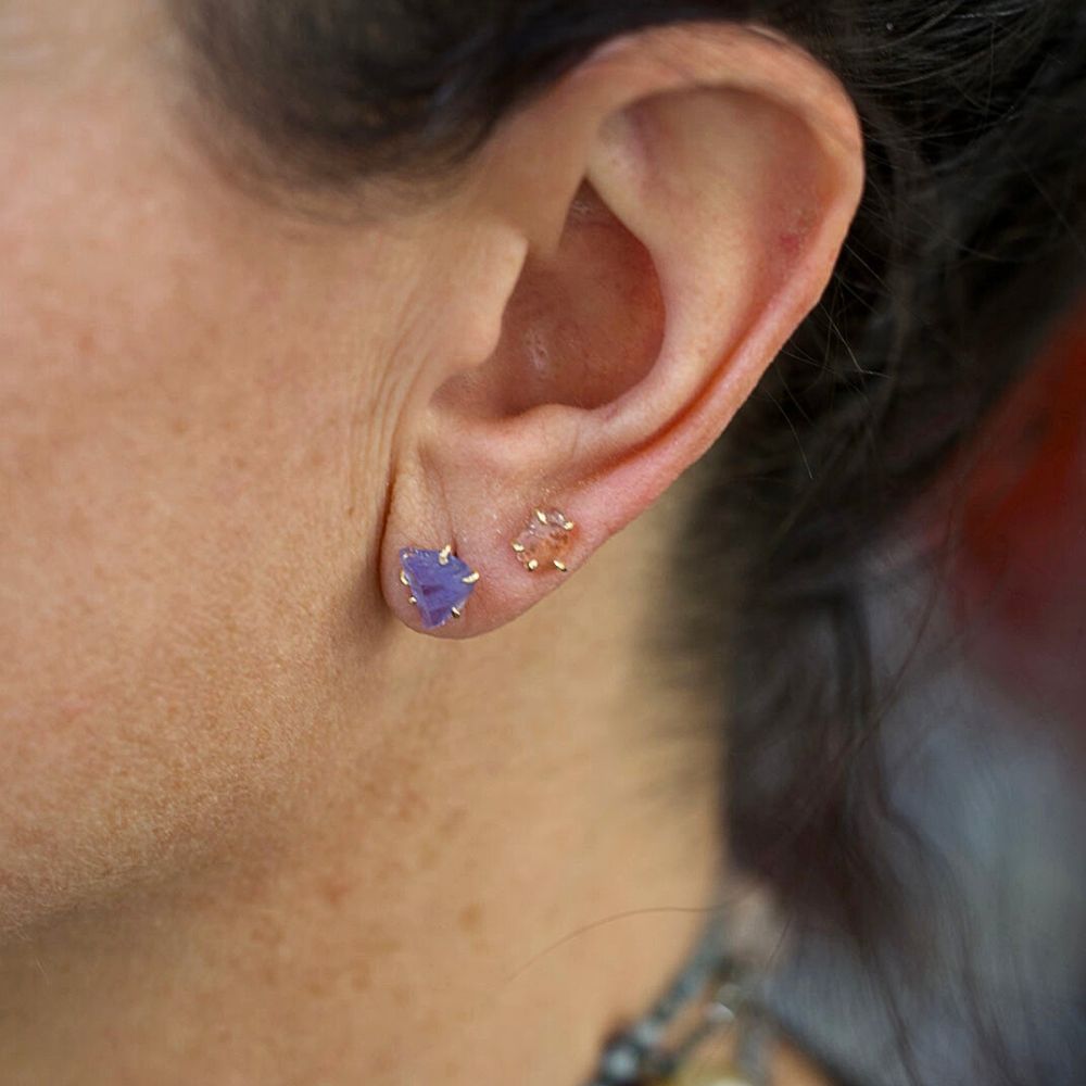 Tanzanite Medium Stone Studs
