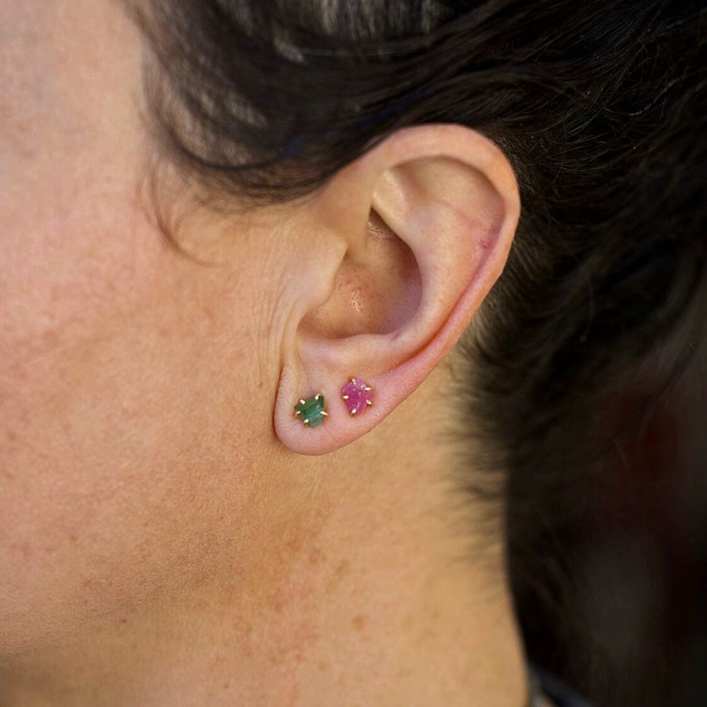 Tourmaline Single Small Stone Stud