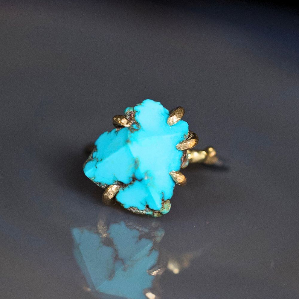 Zambian Turquoise Medium Stone Ring