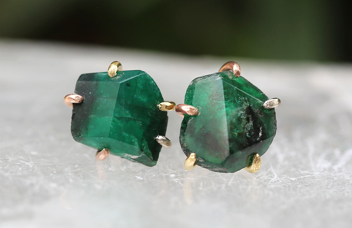 Brazilian Emerald Studs