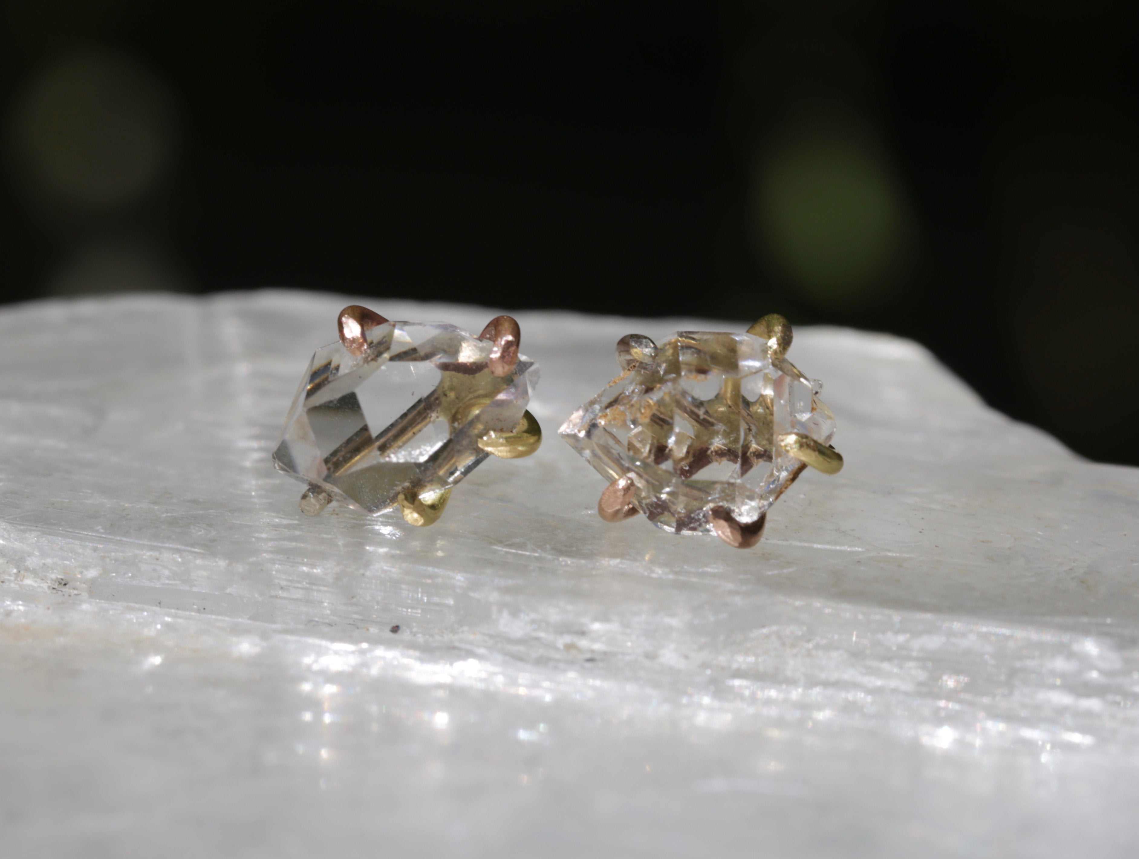 Herkimer Quartz studs