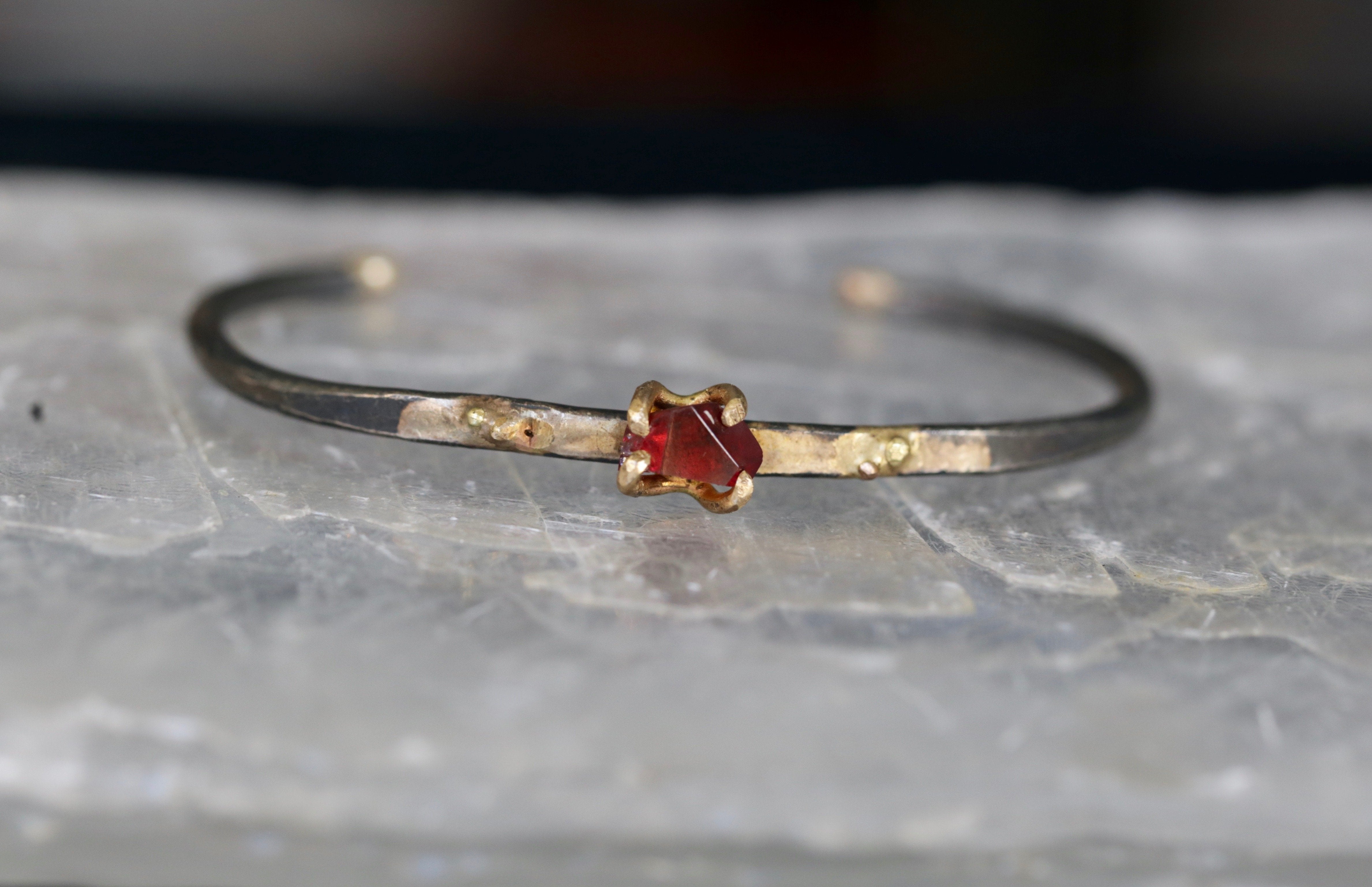 Malawi Garnet cuff