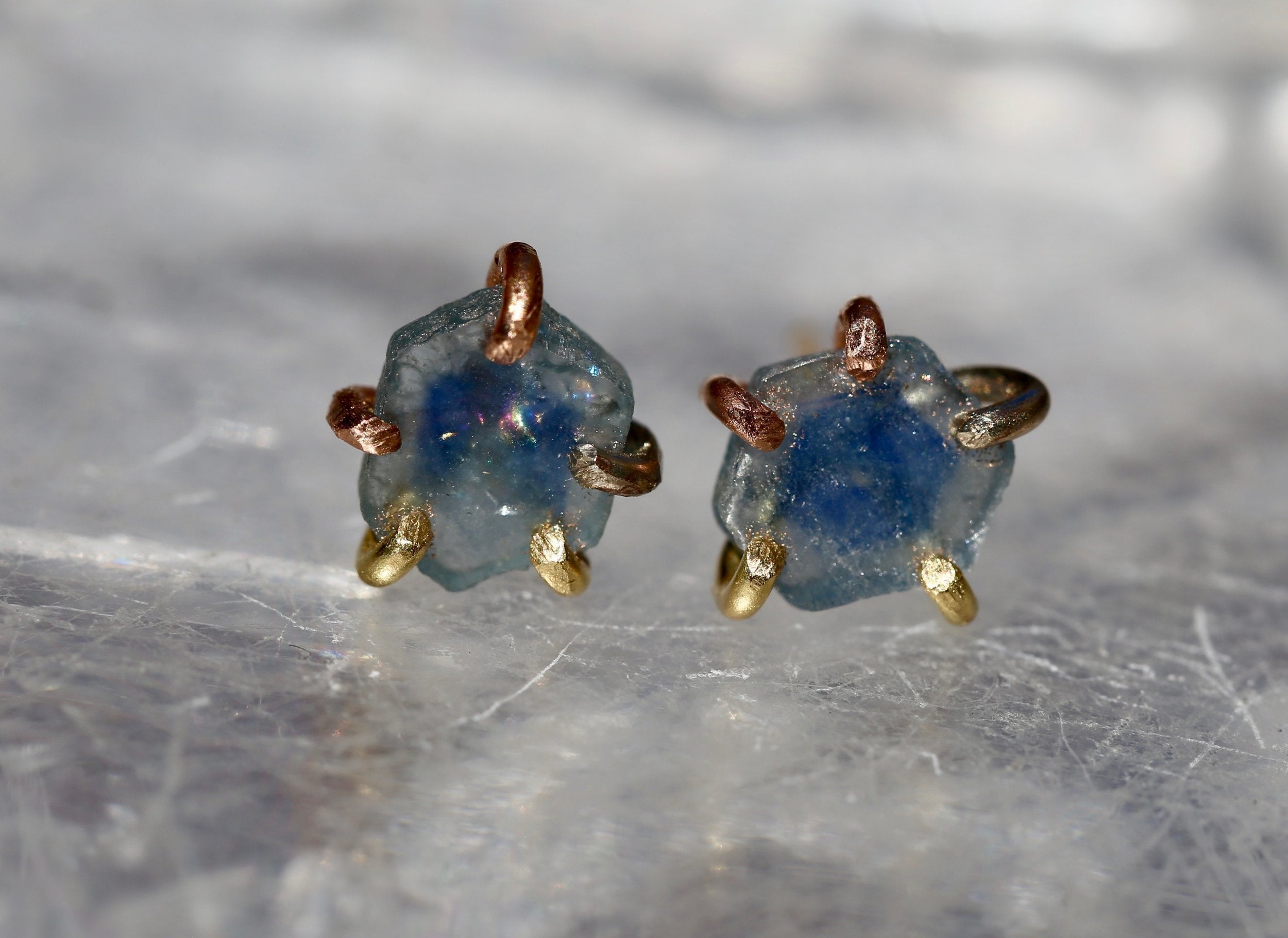 Montana Sapphire Studs