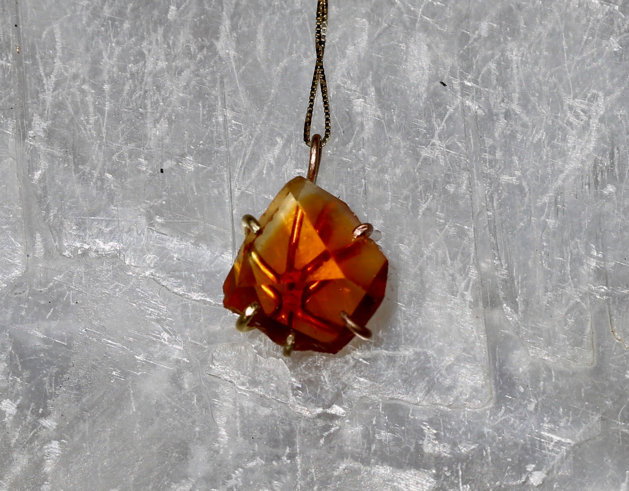 Citrine large pendant