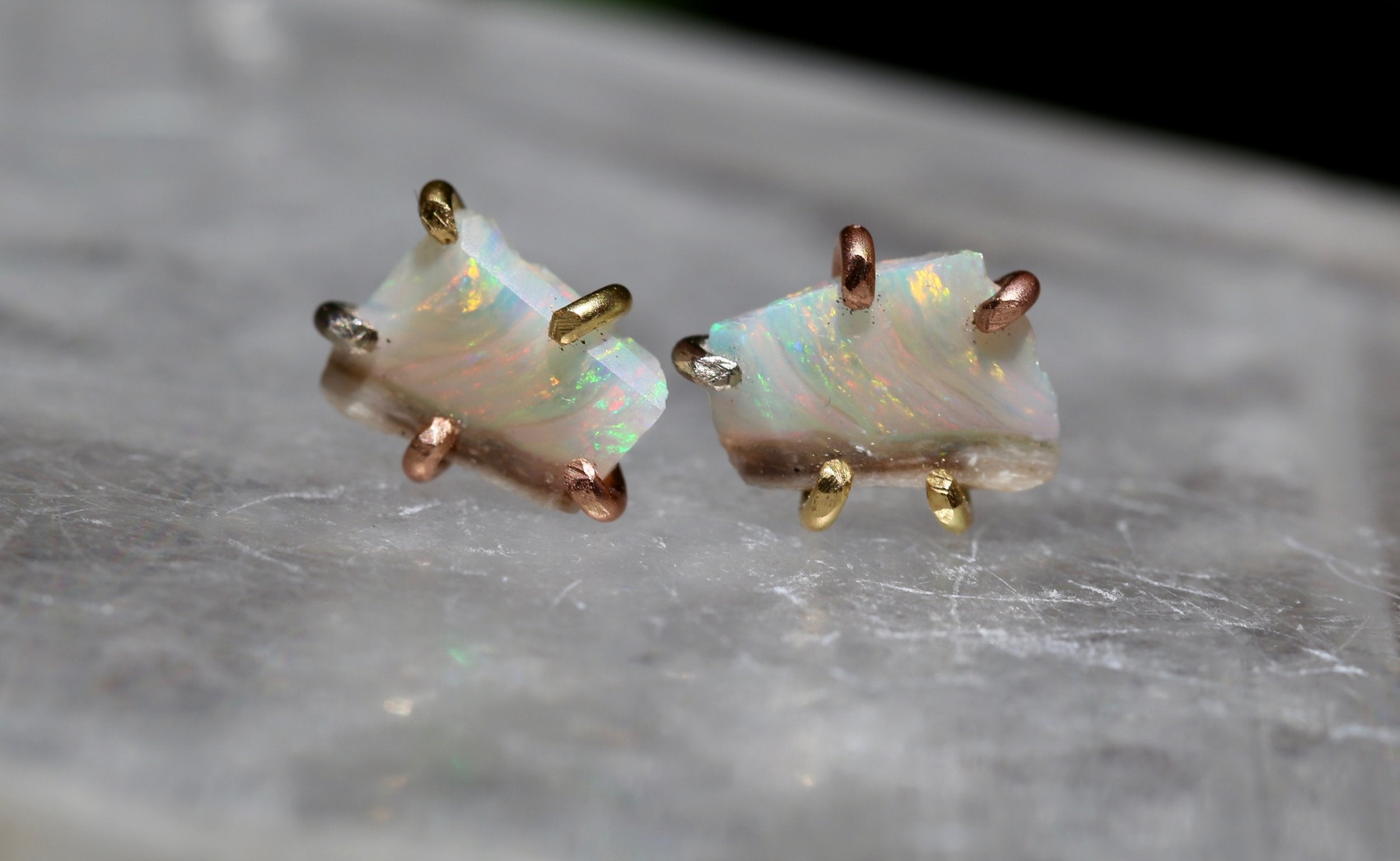 Australian Opal large studs