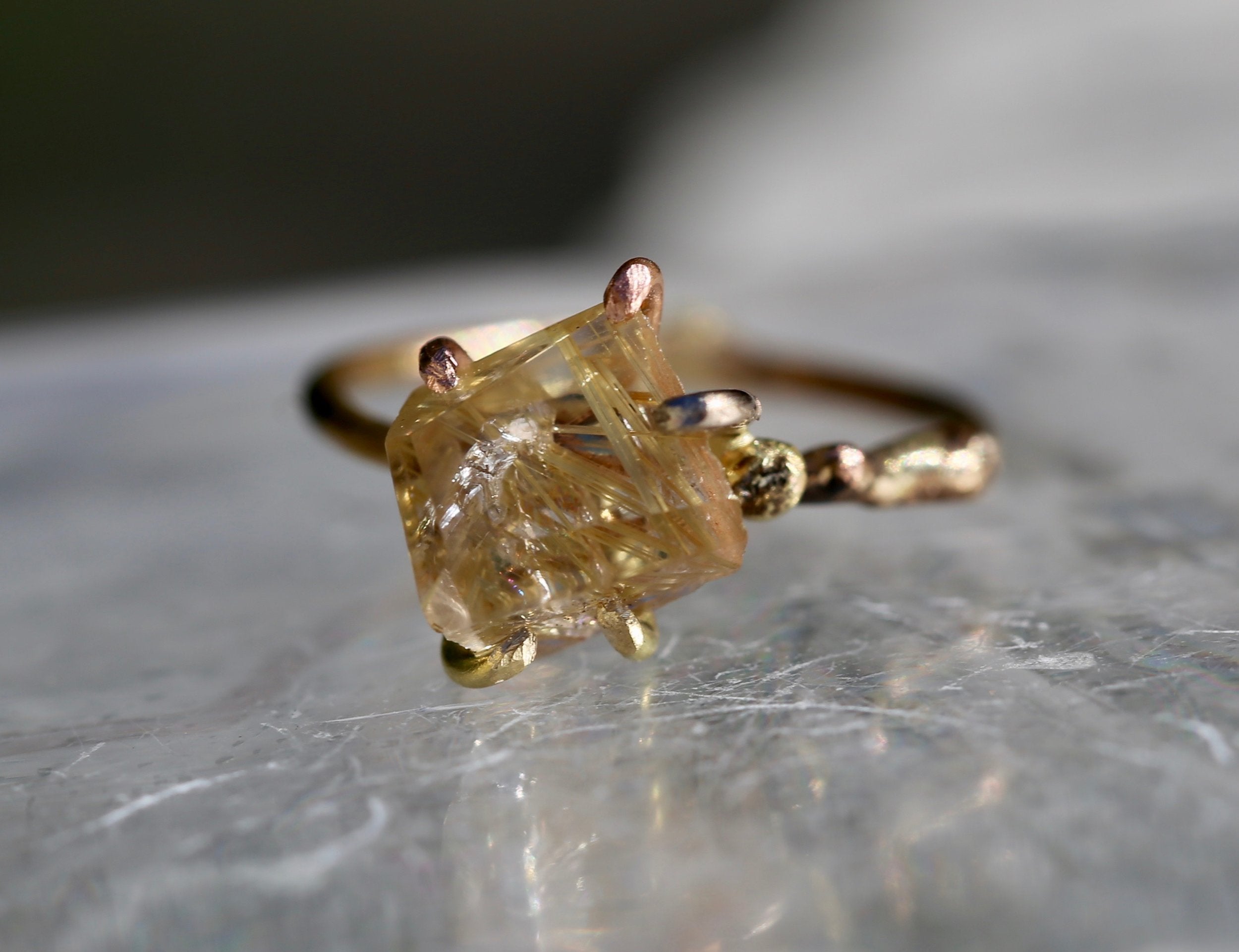 Tourmalated Quartz ring