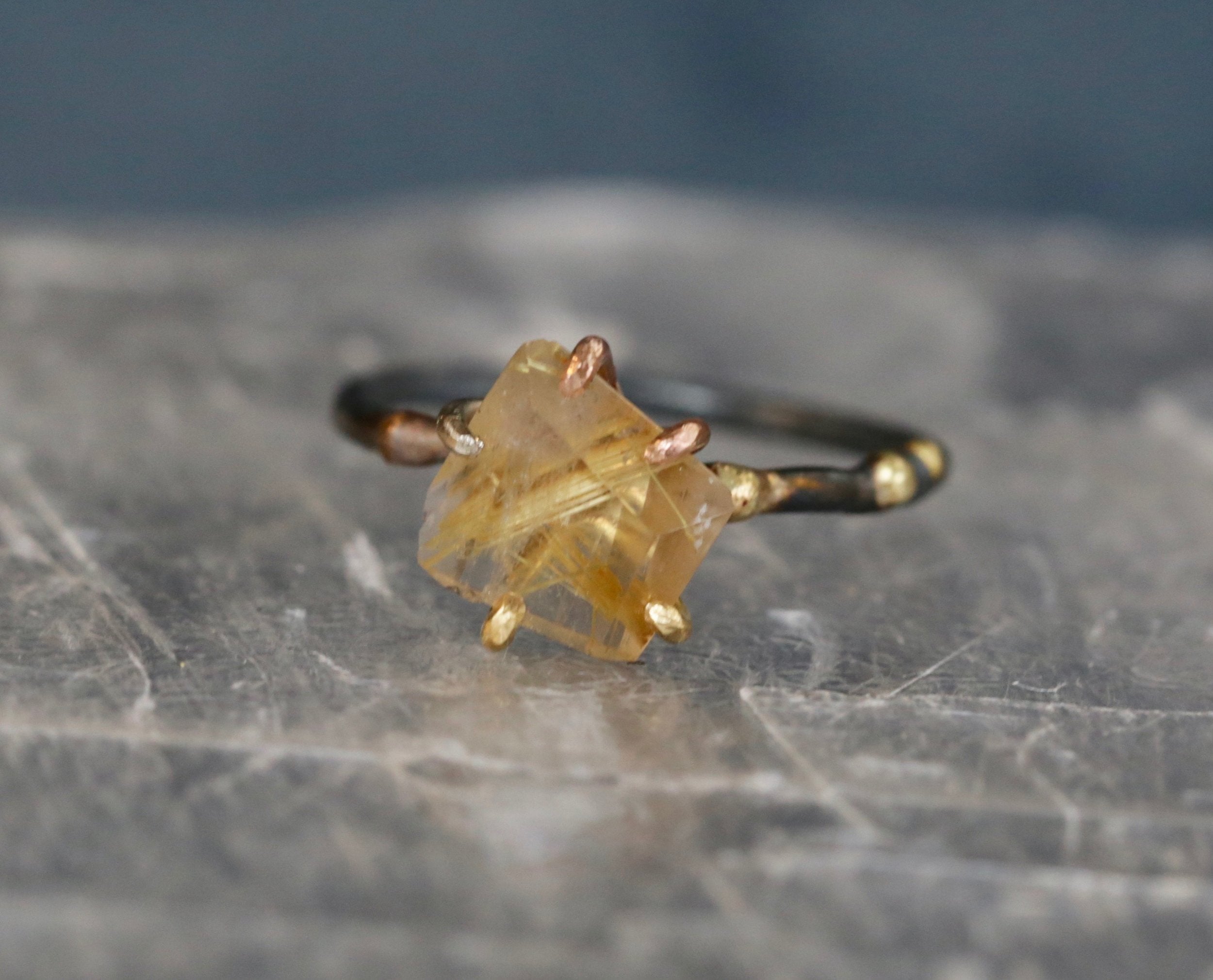 Tourmalated Quartz small ring