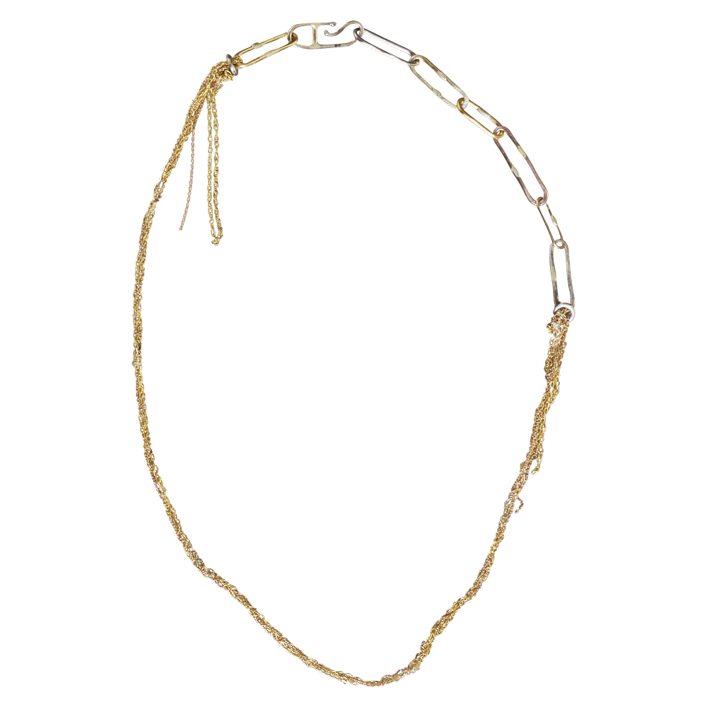 14.5" Hand Braided Gold Rope Chain