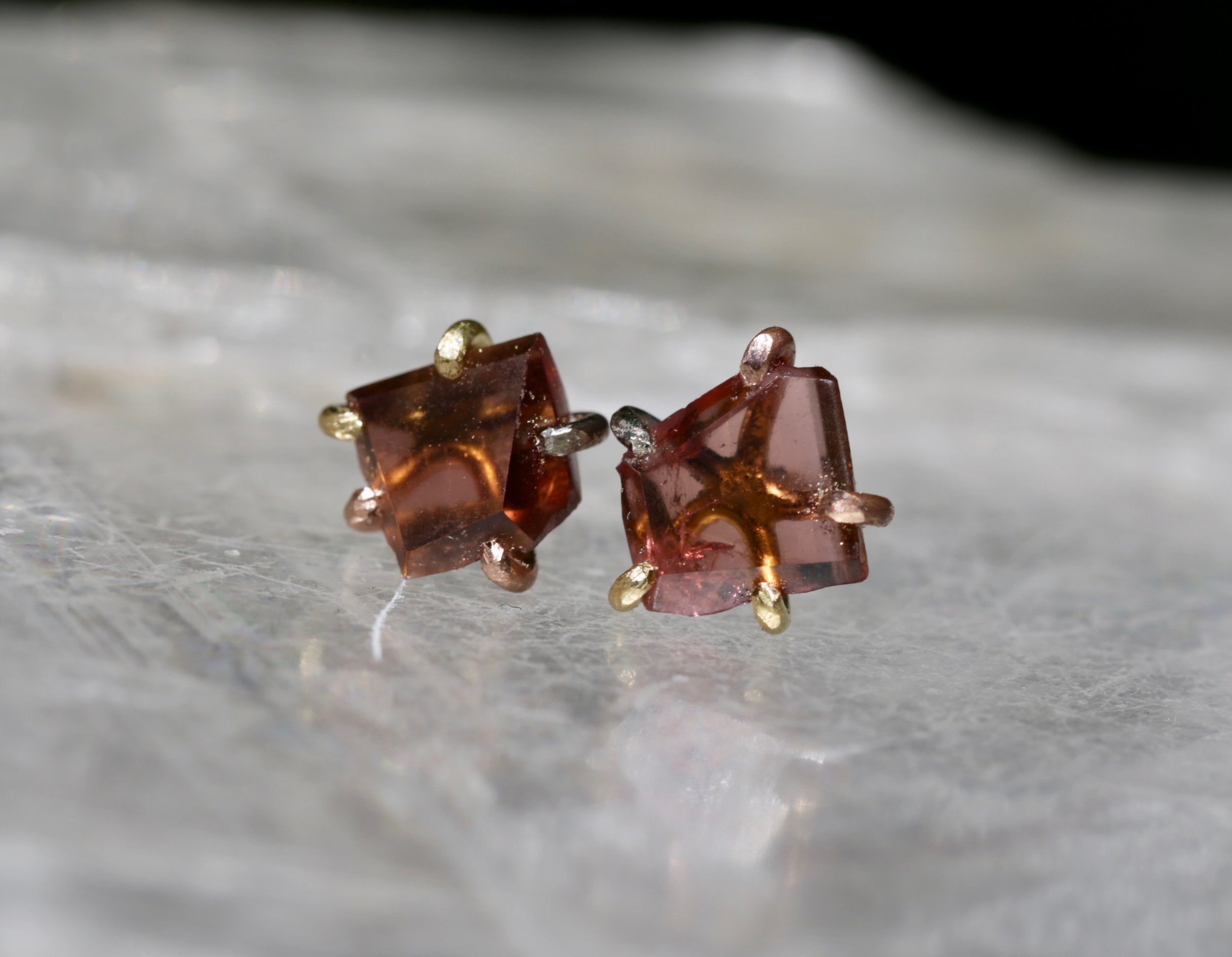 Tourmaline large studs