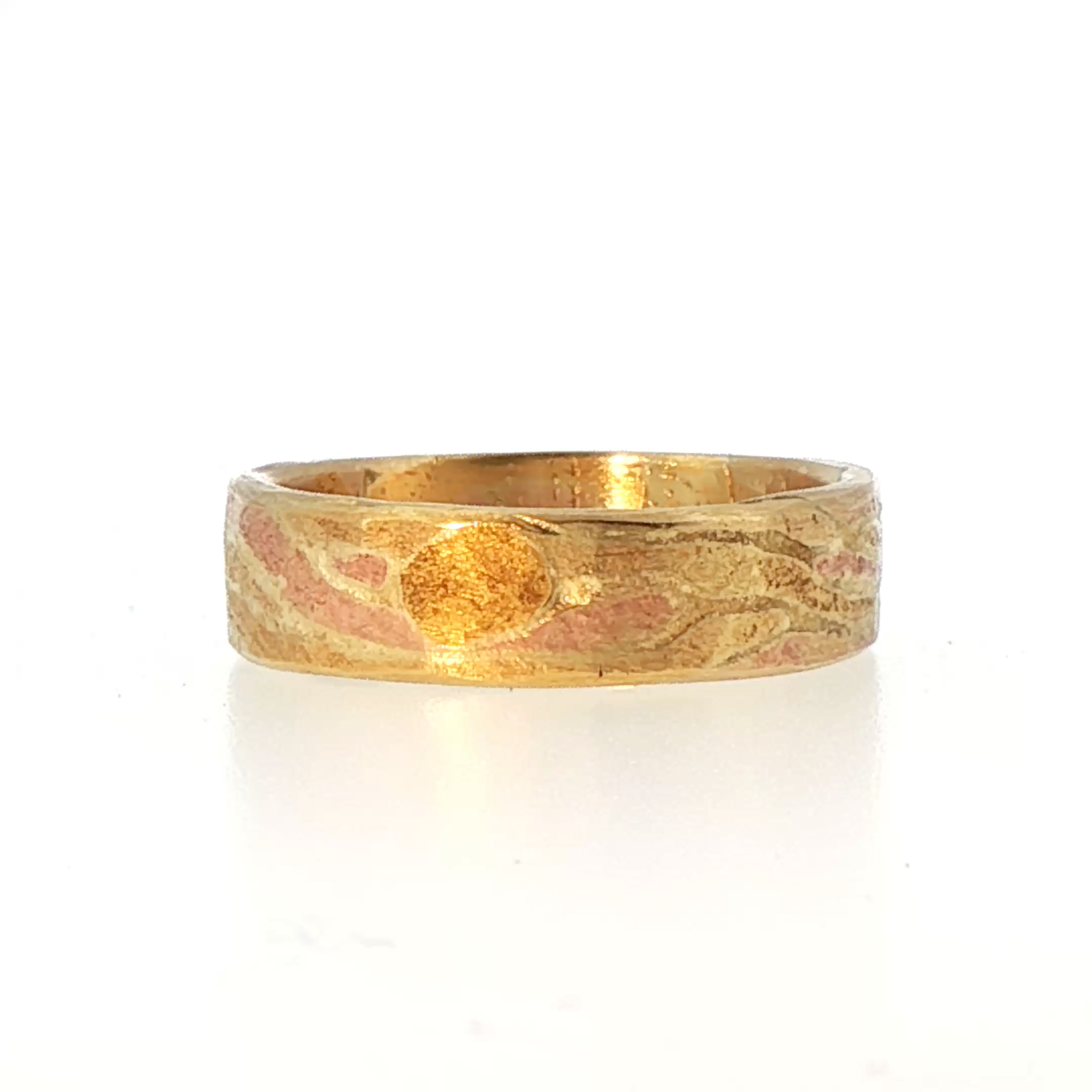 Yellow Gold Flat Ribbon Ring