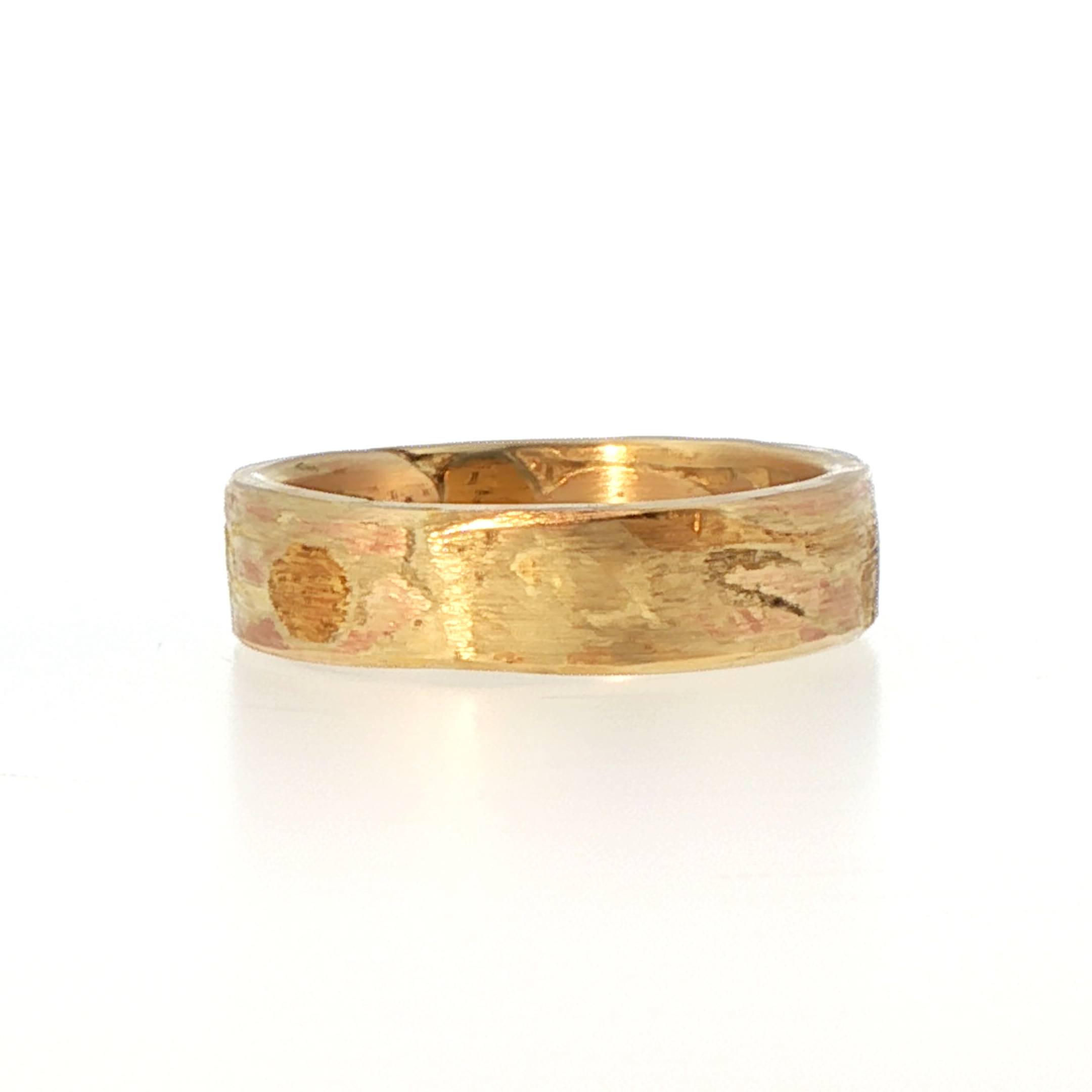 Yellow Gold Flat Ribbon Ring