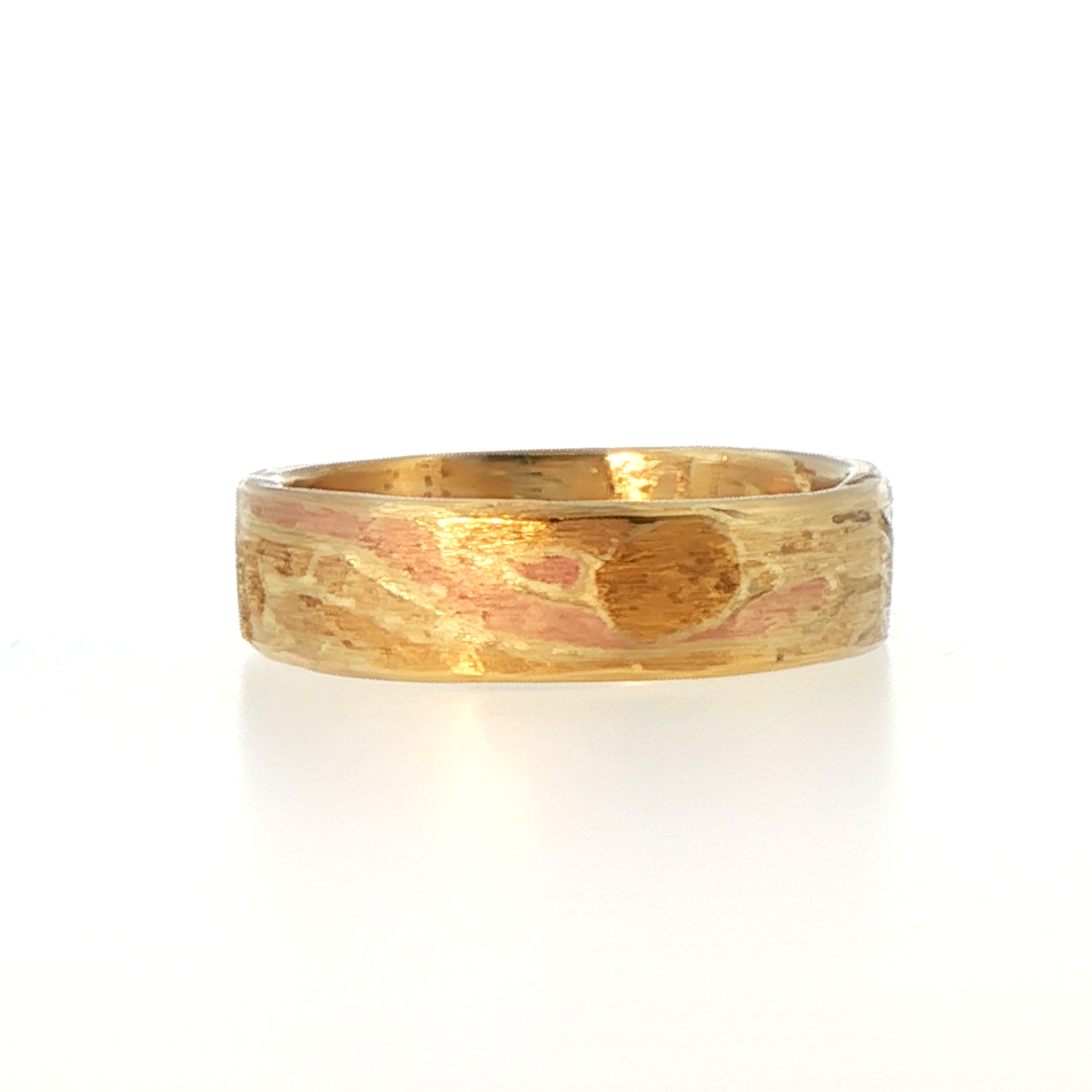 Yellow Gold Flat Ribbon Ring