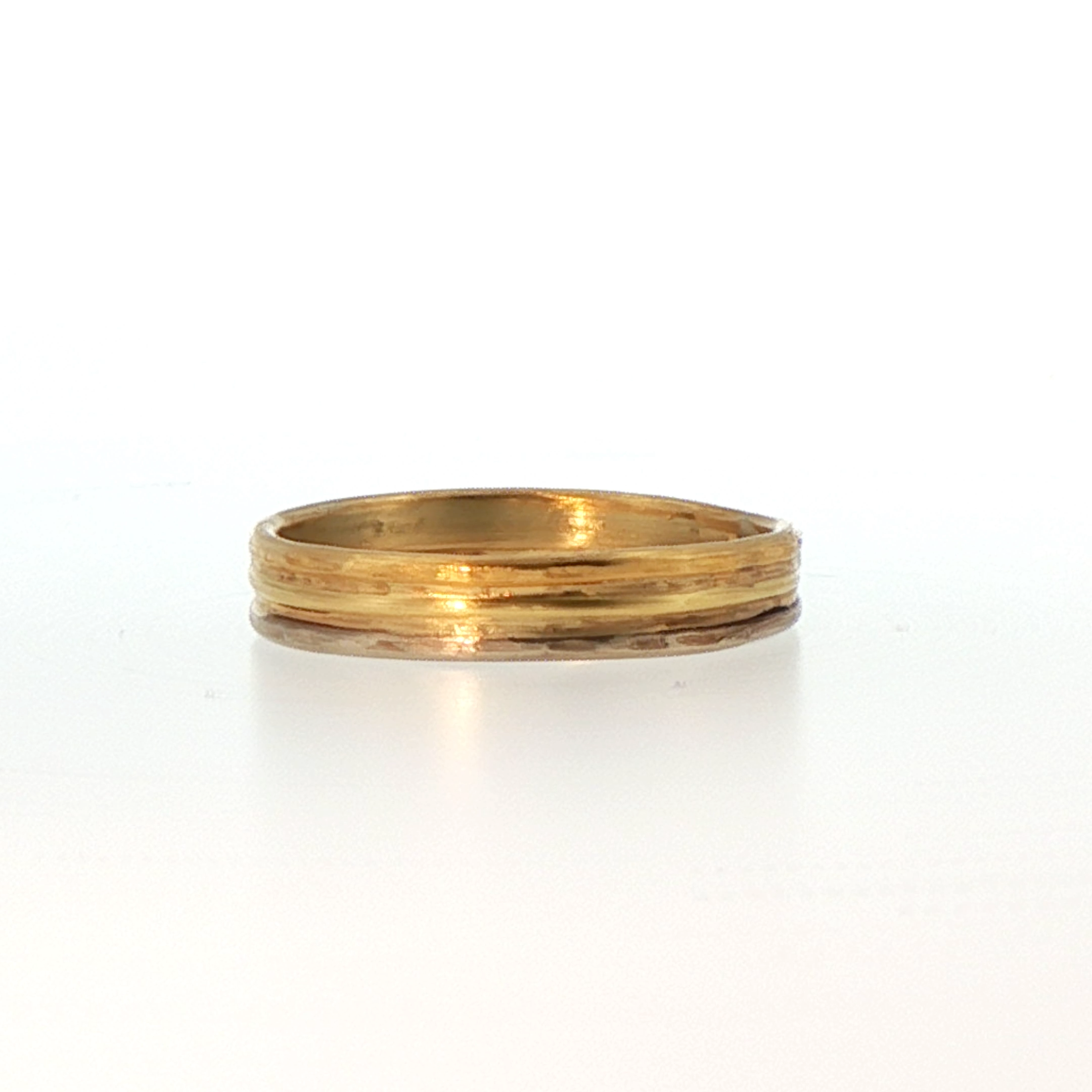 3MM Gold Skinny Seamed Band