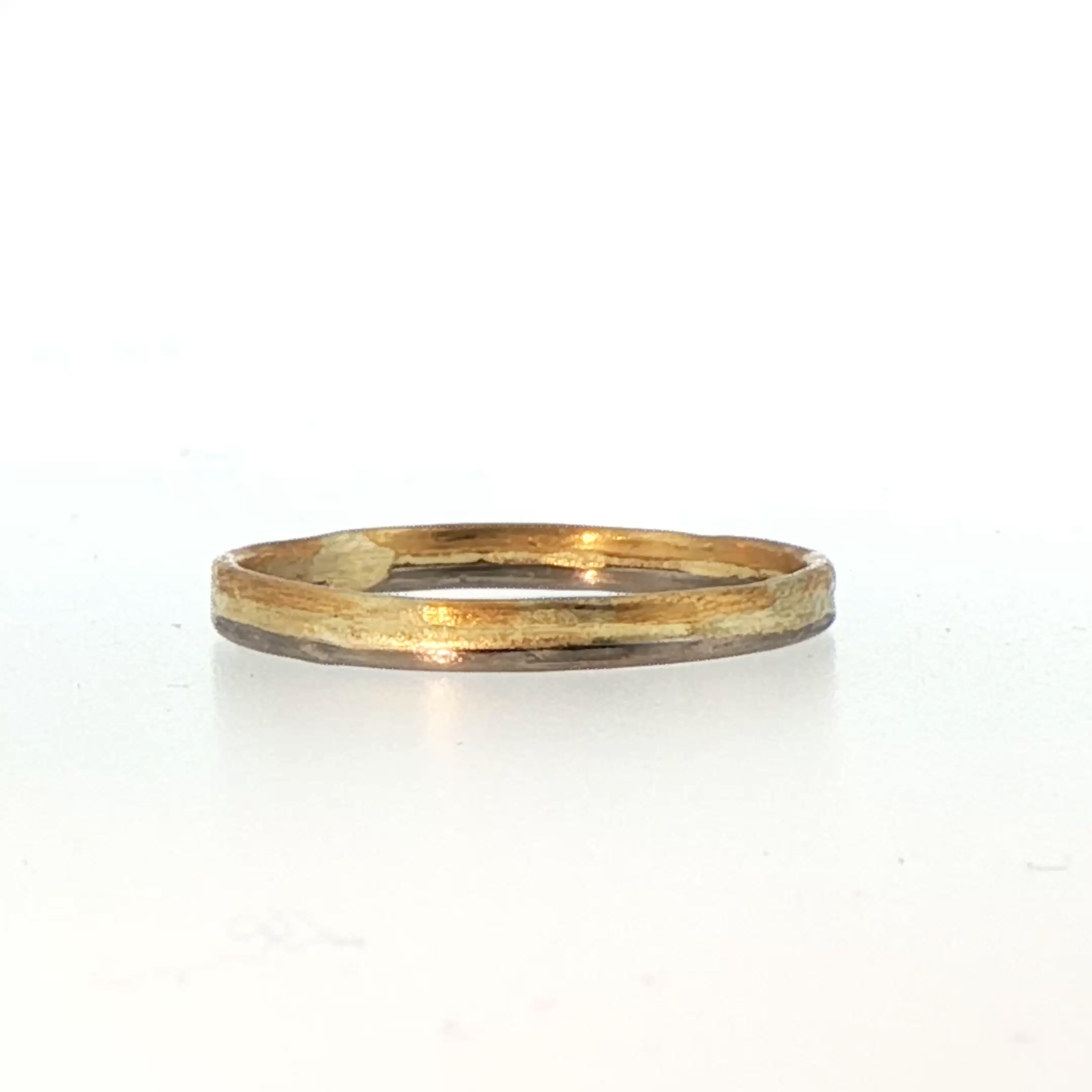 2MM Gold Skinny Seamed Band