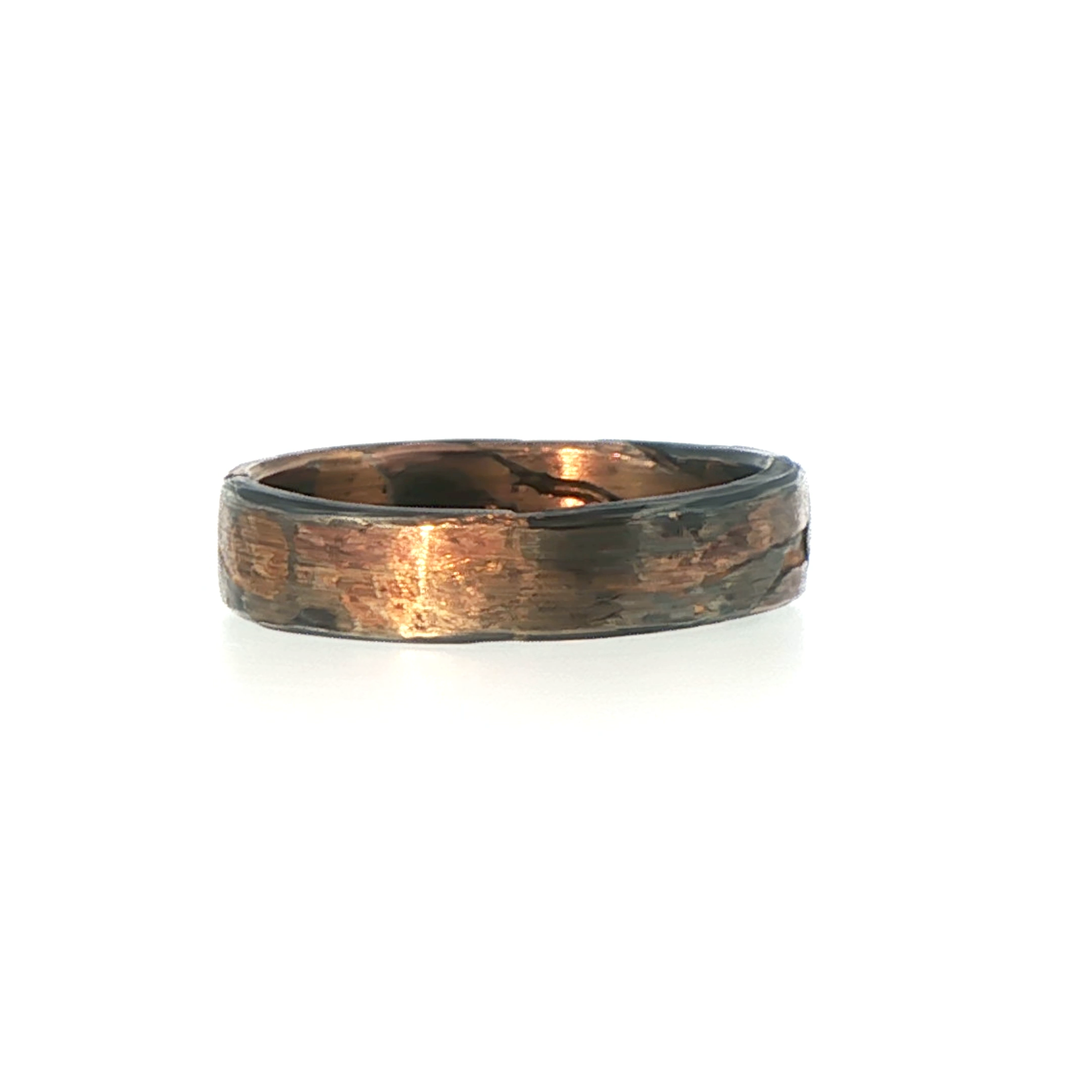 Gold and Silver Flat Ribbon Ring