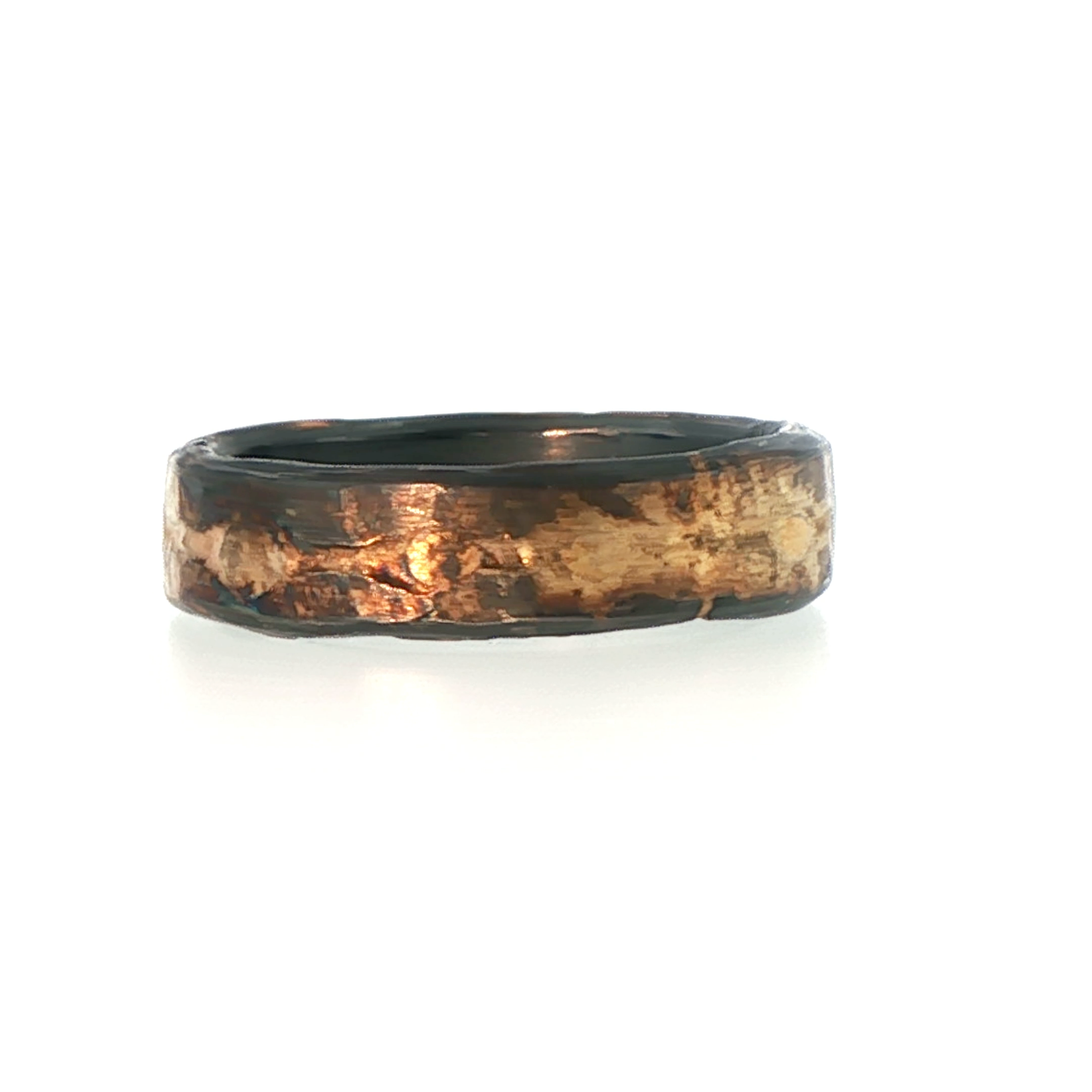 Gold and Silver Heavy Seamed Band