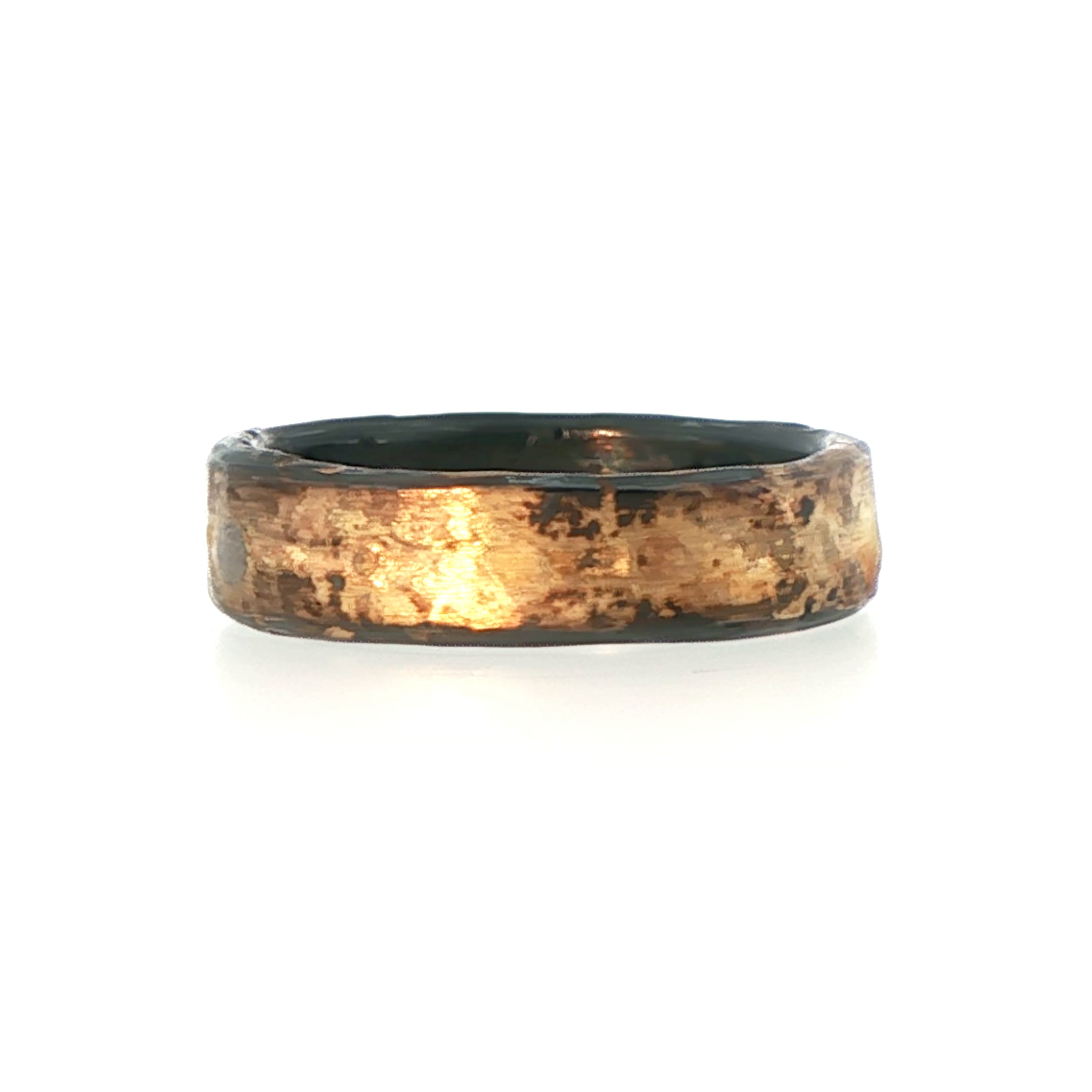 Gold and Silver Heavy Seamed Band