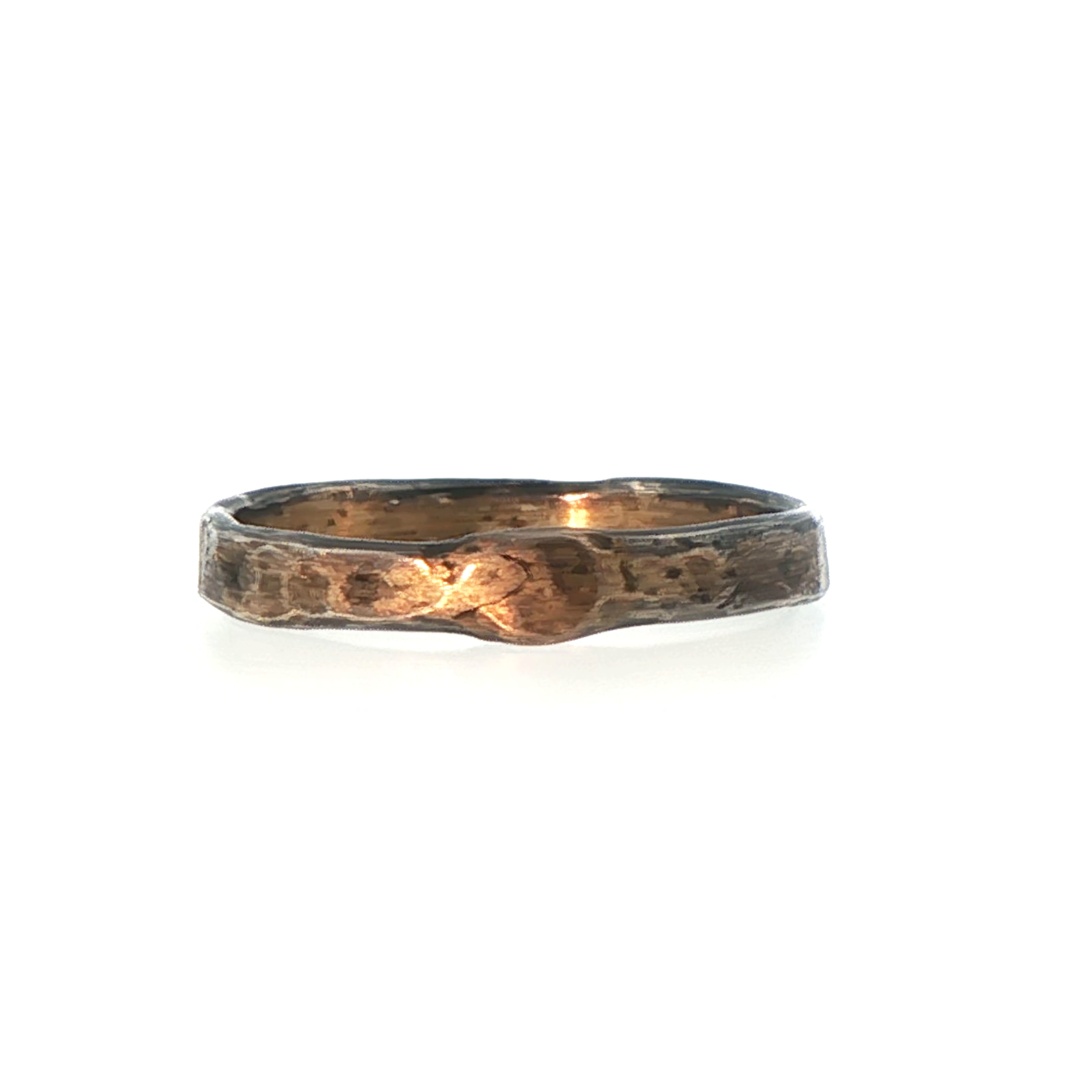 Gold and Silver Skinny Seamed Band