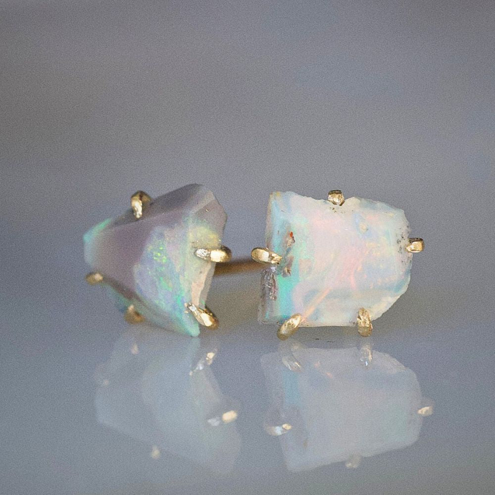 Australian Opal Small Stone Studs