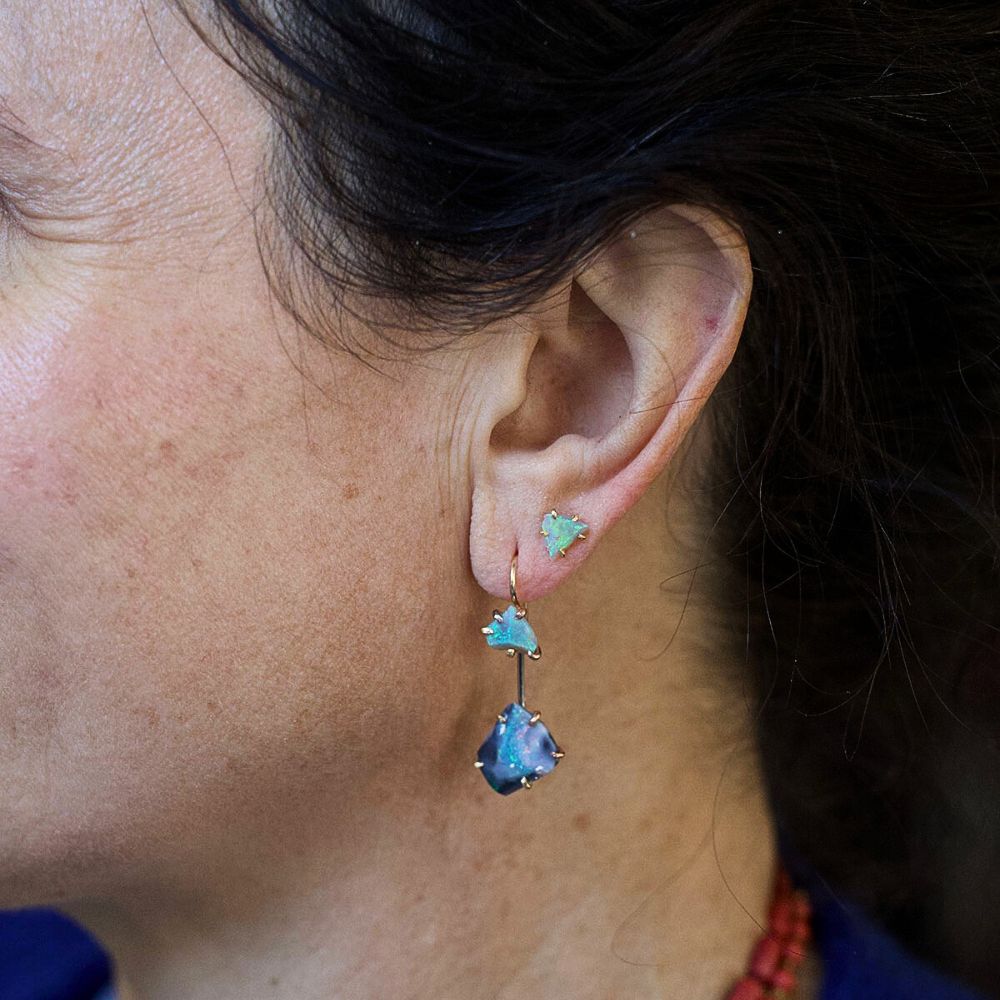 Australian Opal Day to Night Earring Set