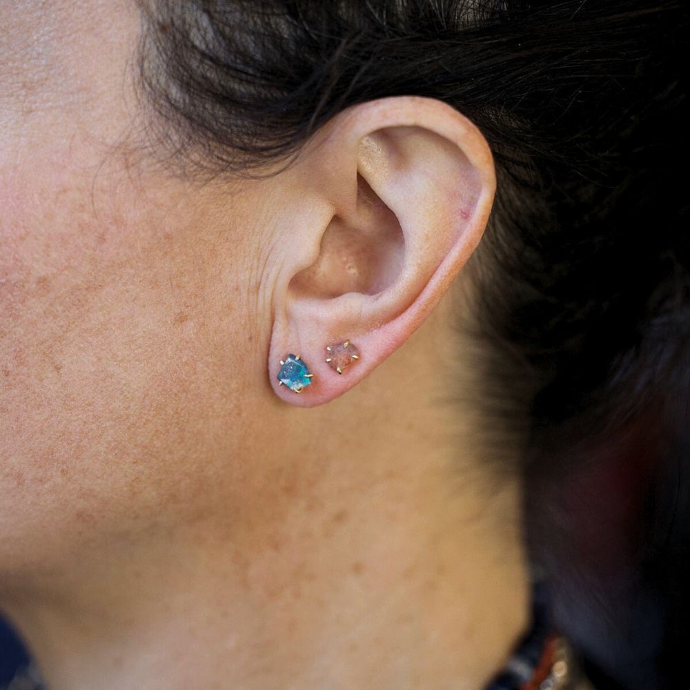 Australian Opal Small Stone Studs