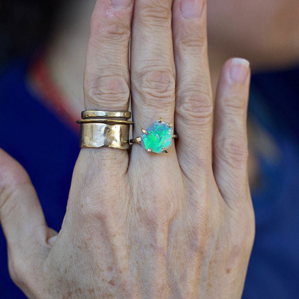 Australian Exceptional Opal Medium Stone Ring