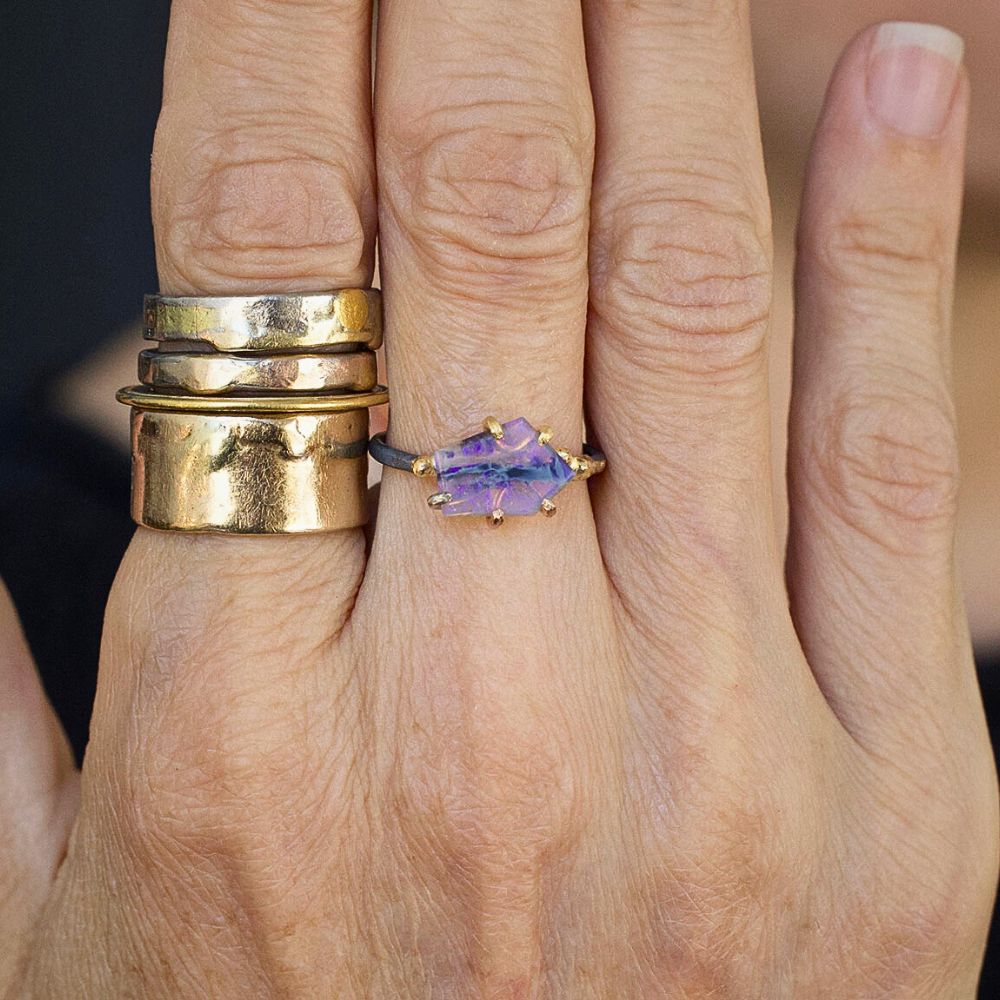 Australian Opal Small Stone Ring