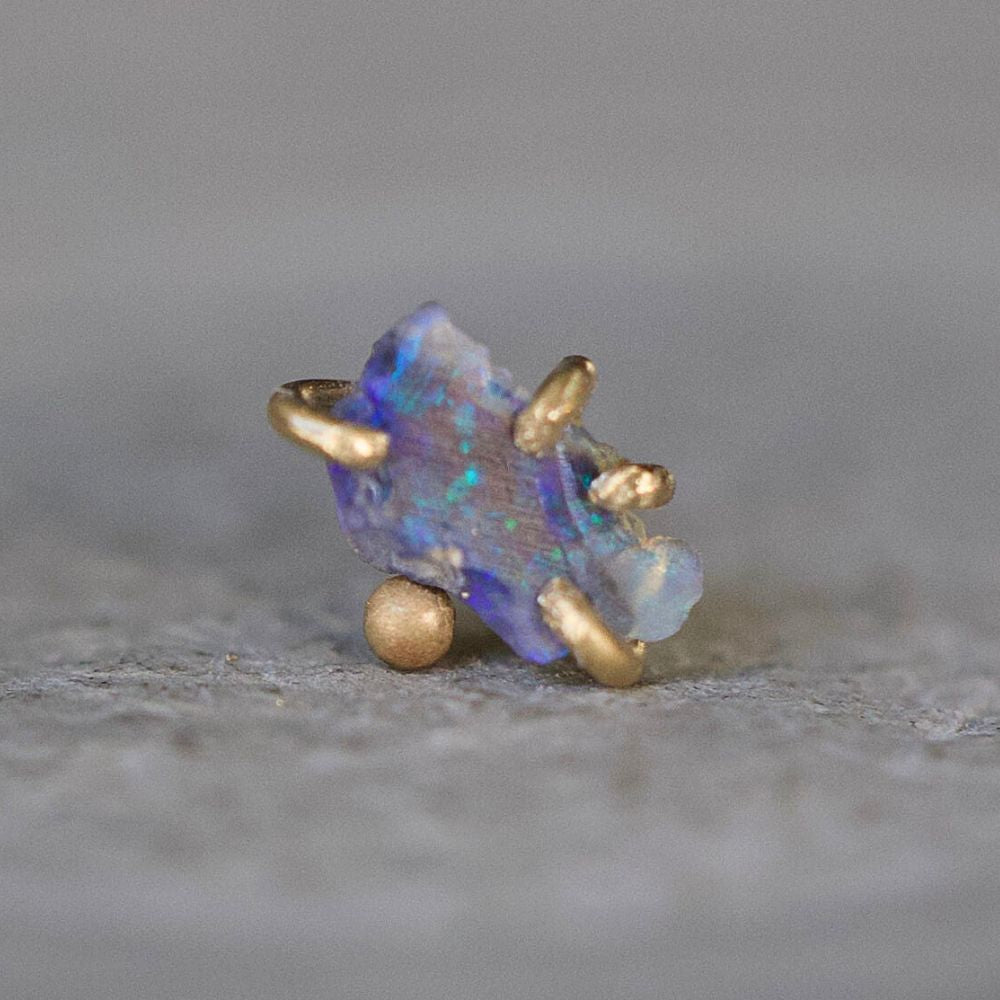 Australian Opal Extra Small Stone Single Stud