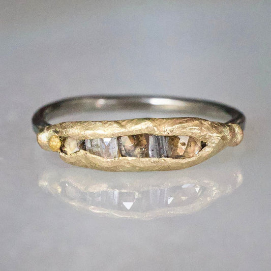 Mixed Diamond Band with a Palladium Band