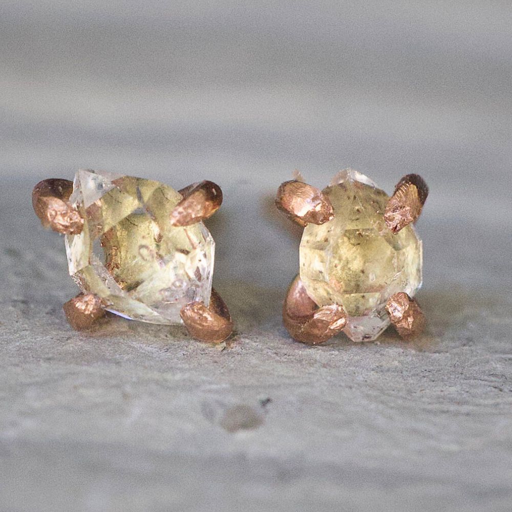Herkimer Quartz Extra Small Stone Studs