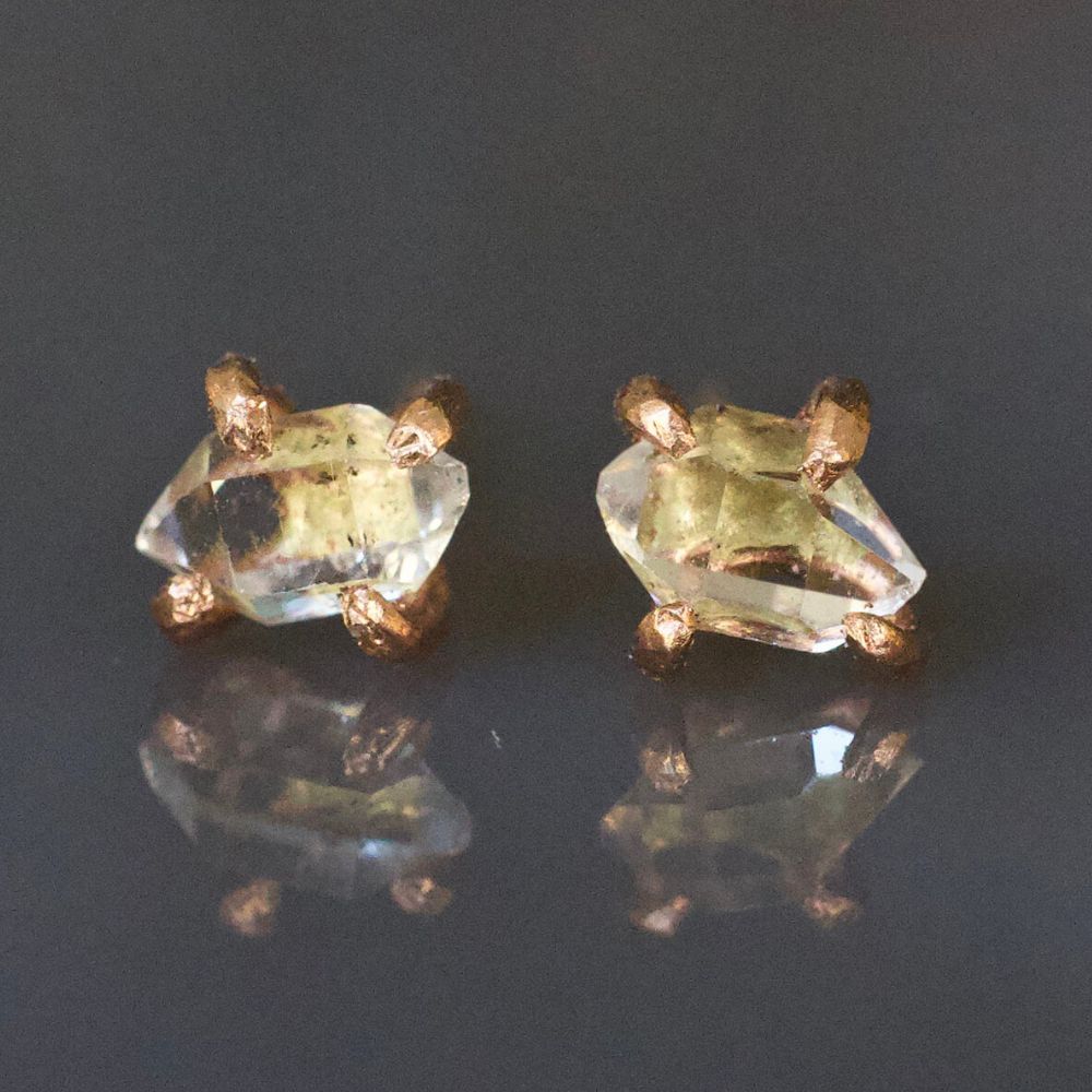 Herkimer Quartz Extra Small Stone Studs