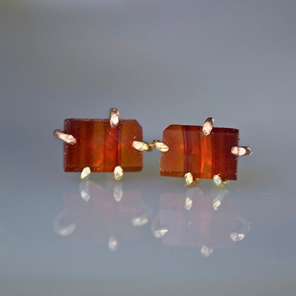 Carnelian Medium Stone Studs