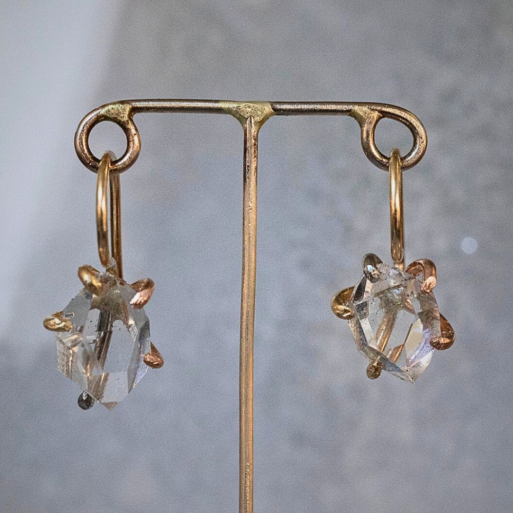 Herikimer Quartz Hook Earrings