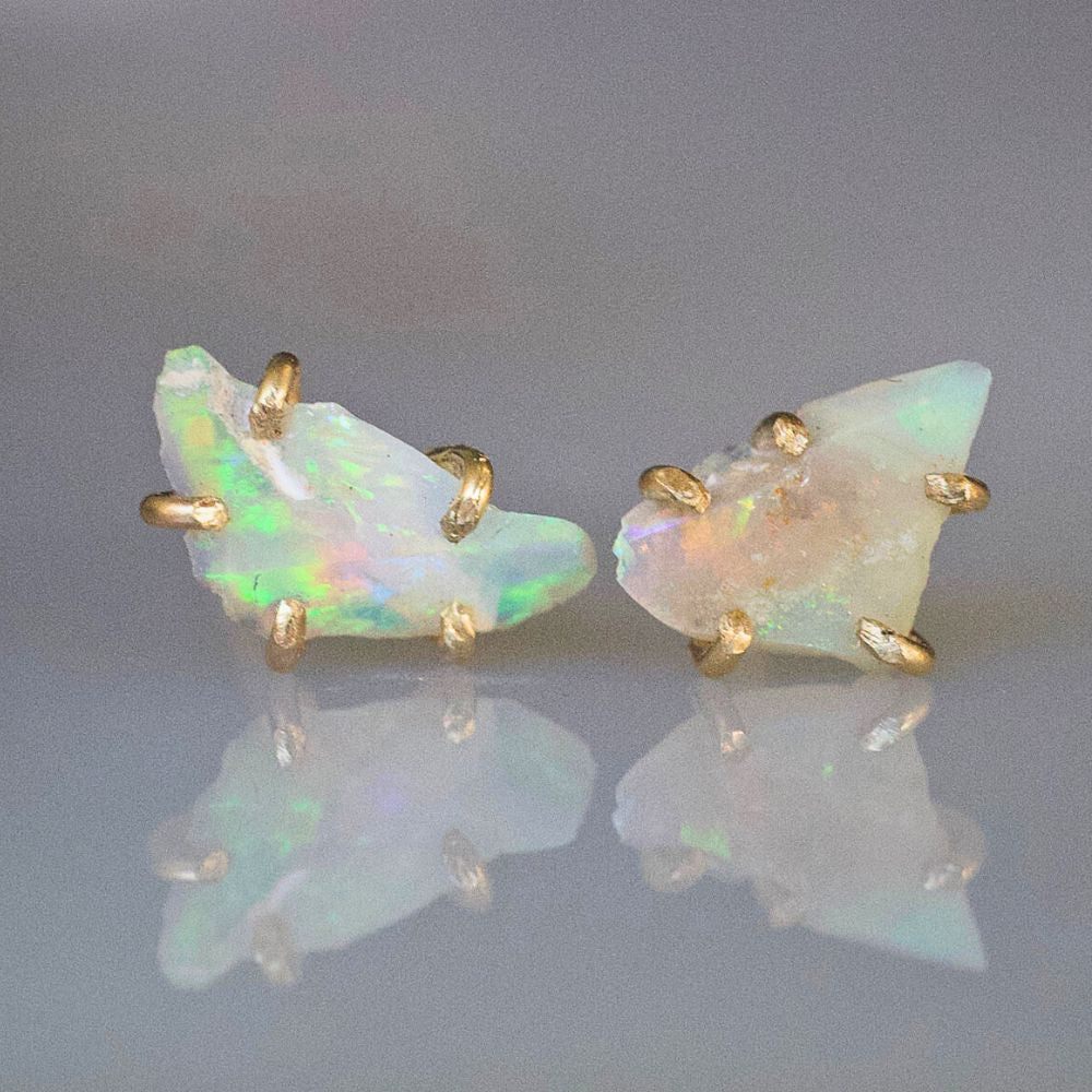 Australian Opal Small Stone Studs