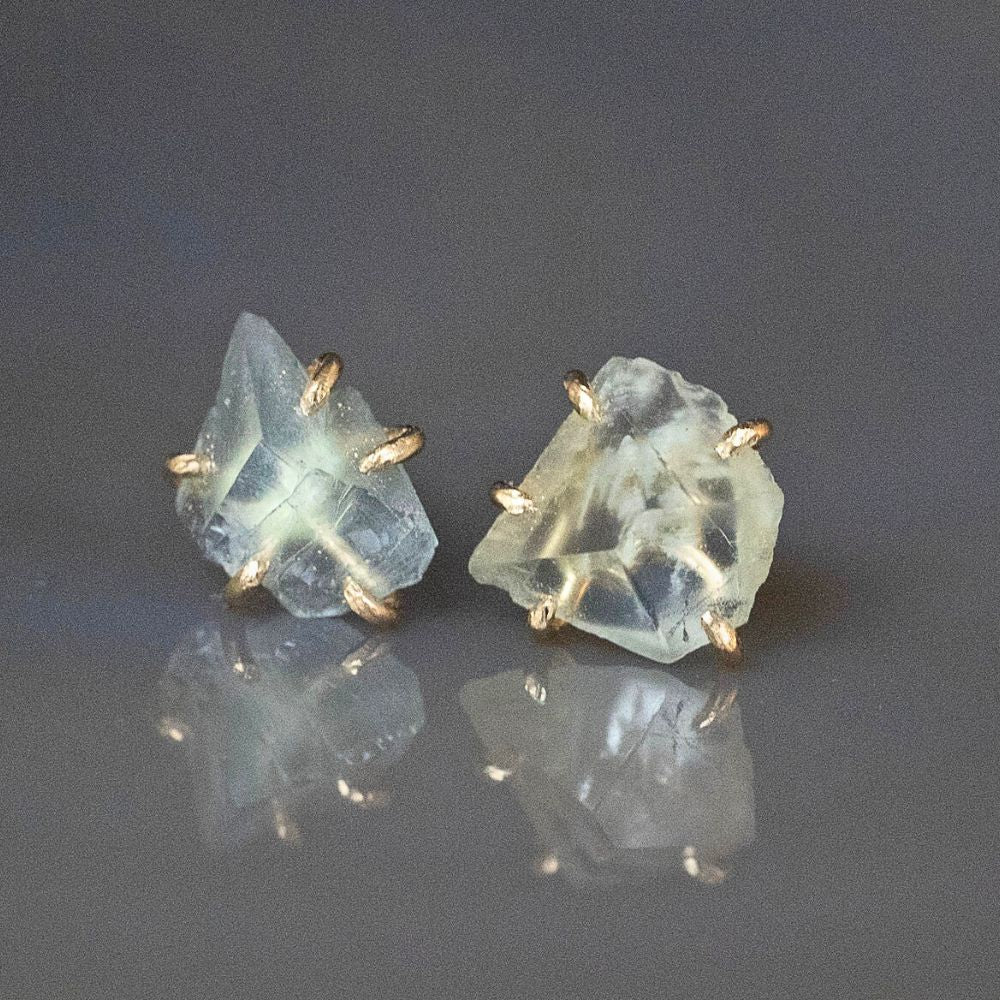 Aquamarine Small Stone Studs