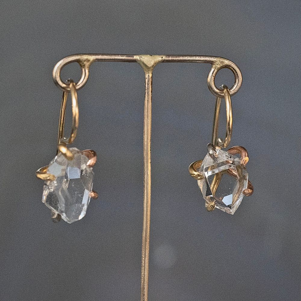 Herikimer Quartz Hook Earrings