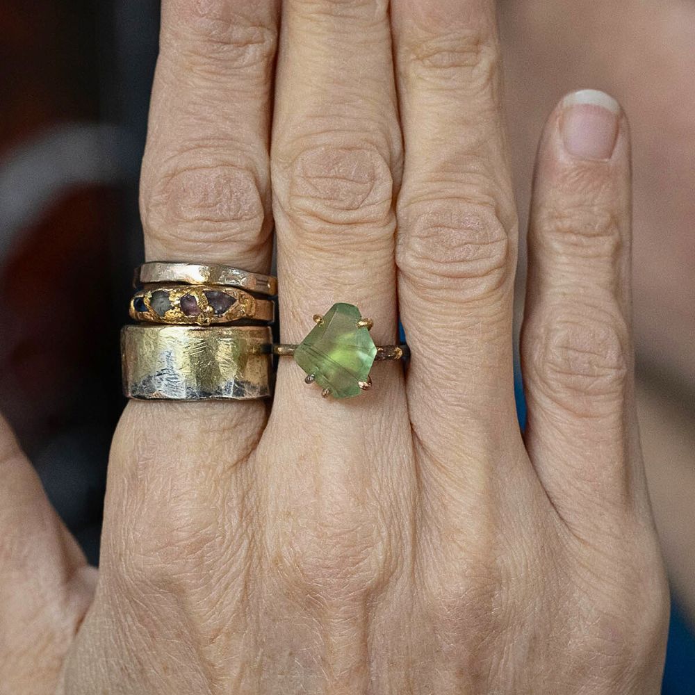 Peridot Medium Stone Ring