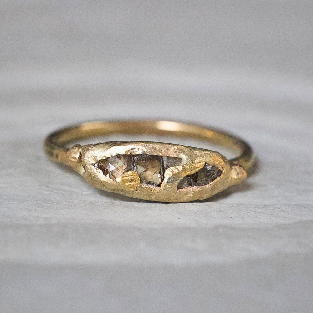 Kintsugi Rose Cut Diamond Band Mini