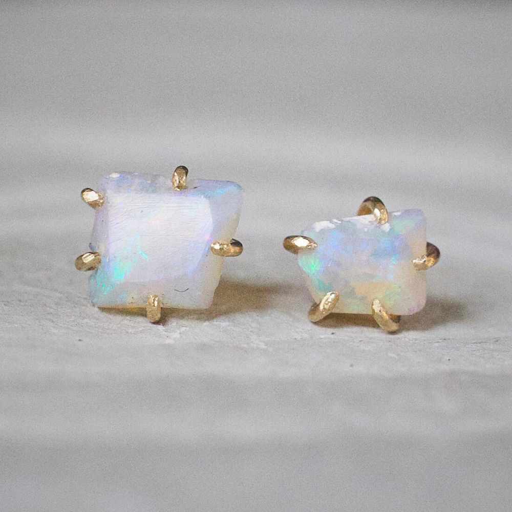 Australian Opal Small Stone Studs