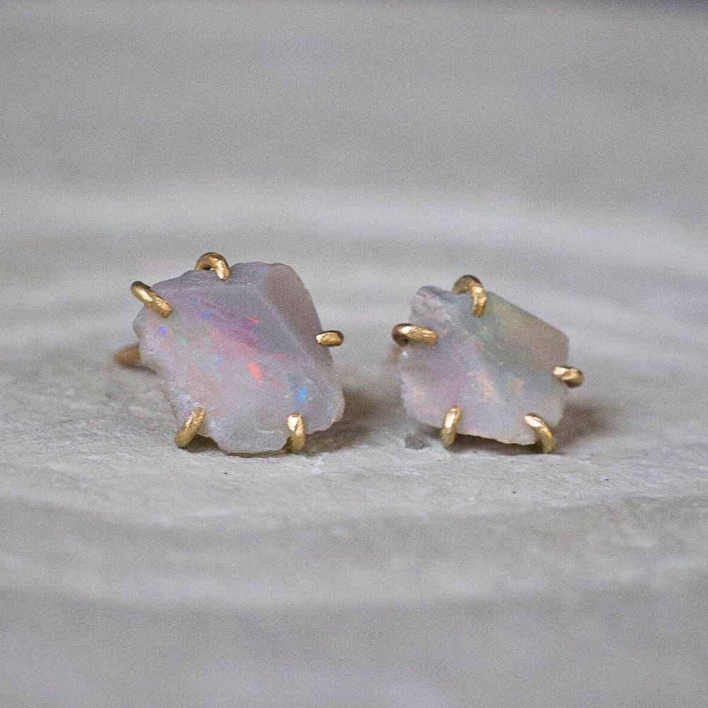 Australian Opal Small Stone Studs