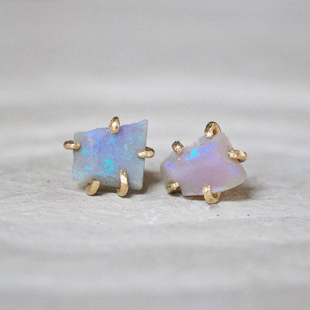 Australian Opal Small Stone Studs