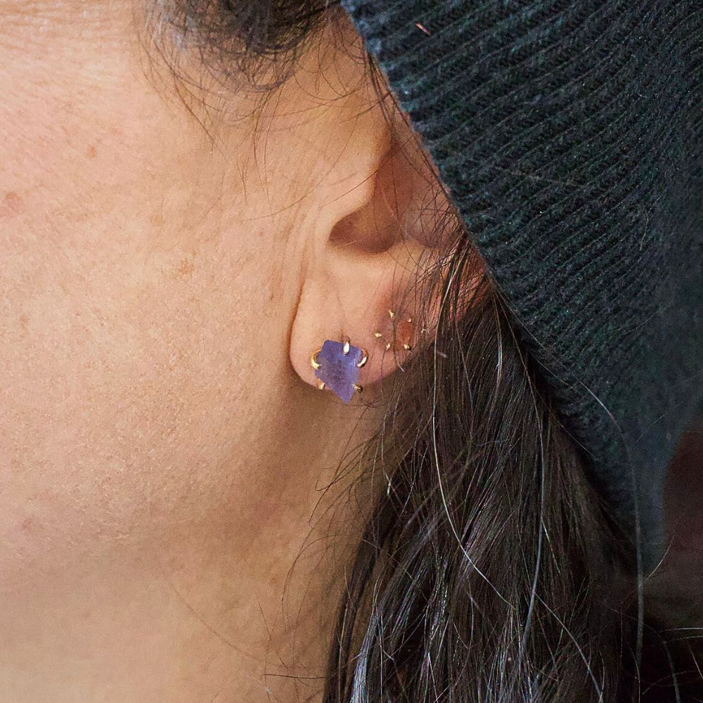 Tanzanite Large Stone Studs