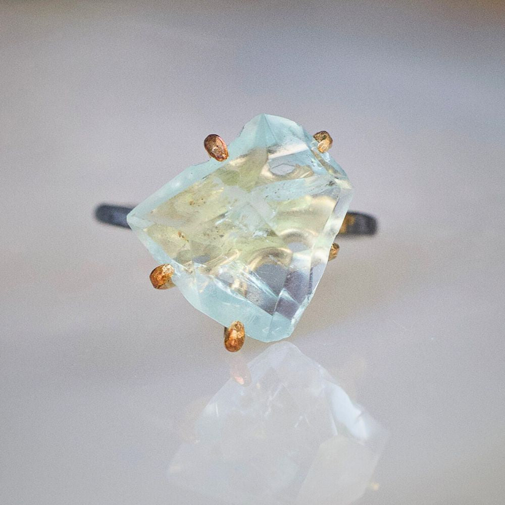 Aquamarine Medium Stone Ring