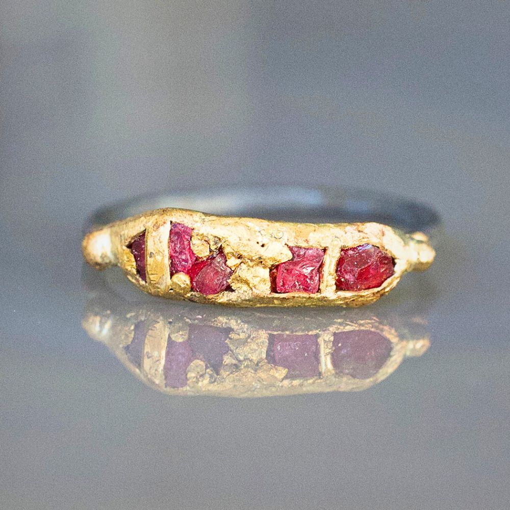 Unheated Tanzanian Ruby Band