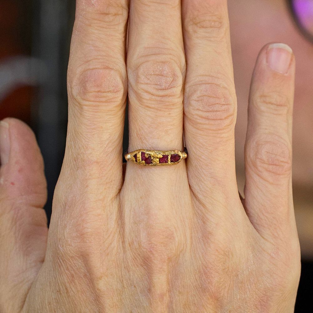 Unheated Tanzanian Ruby Band