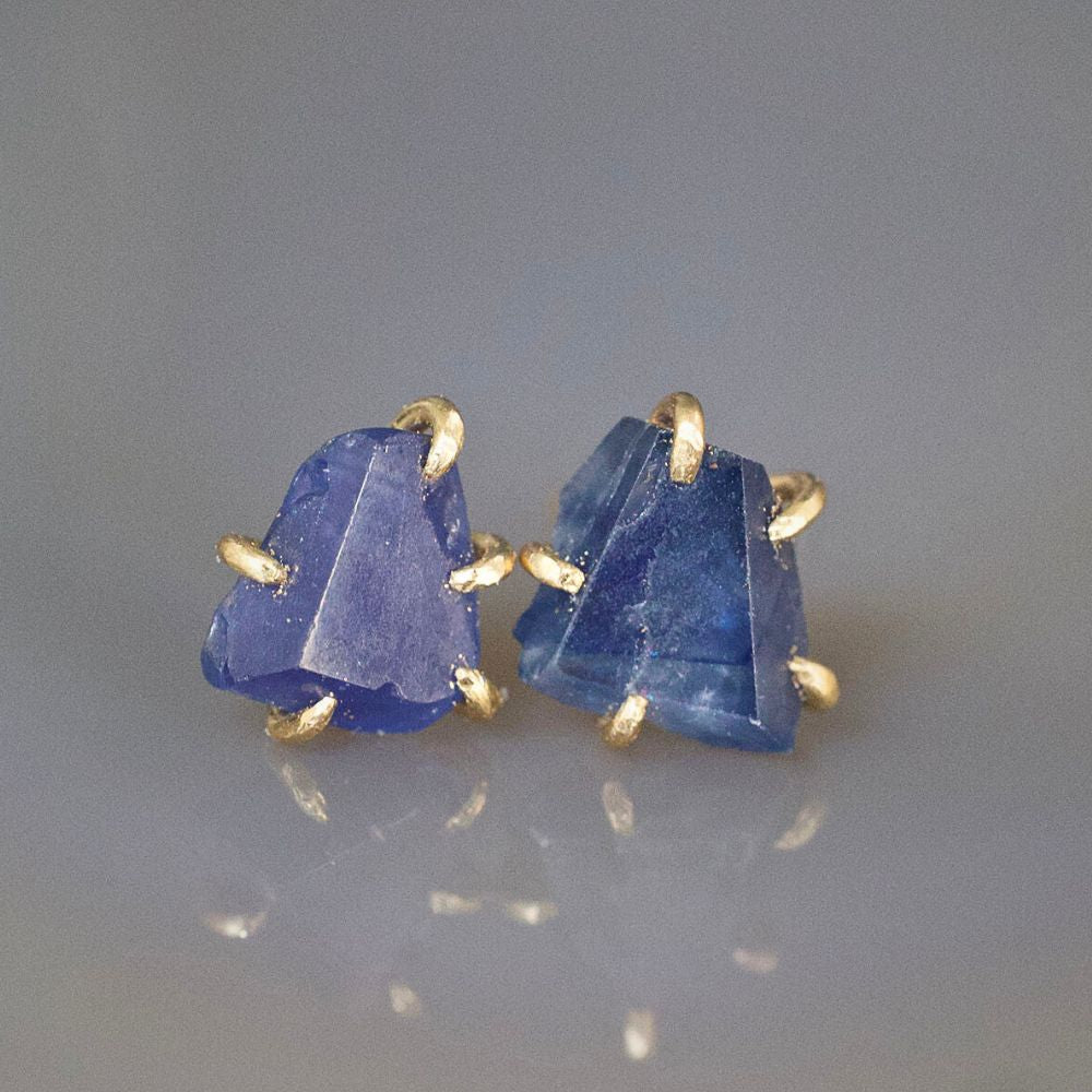 Blue Sapphire Small Stone Studs