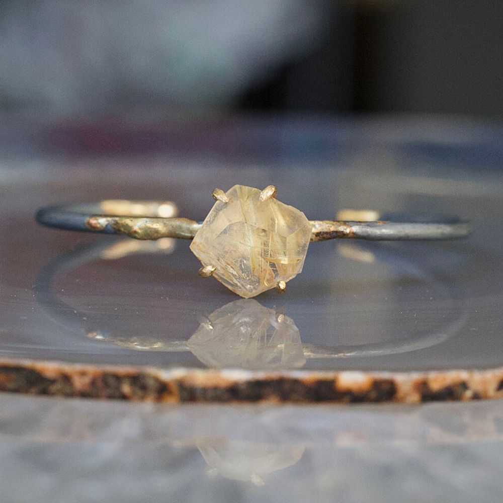 Rutilated Quartz Cuff